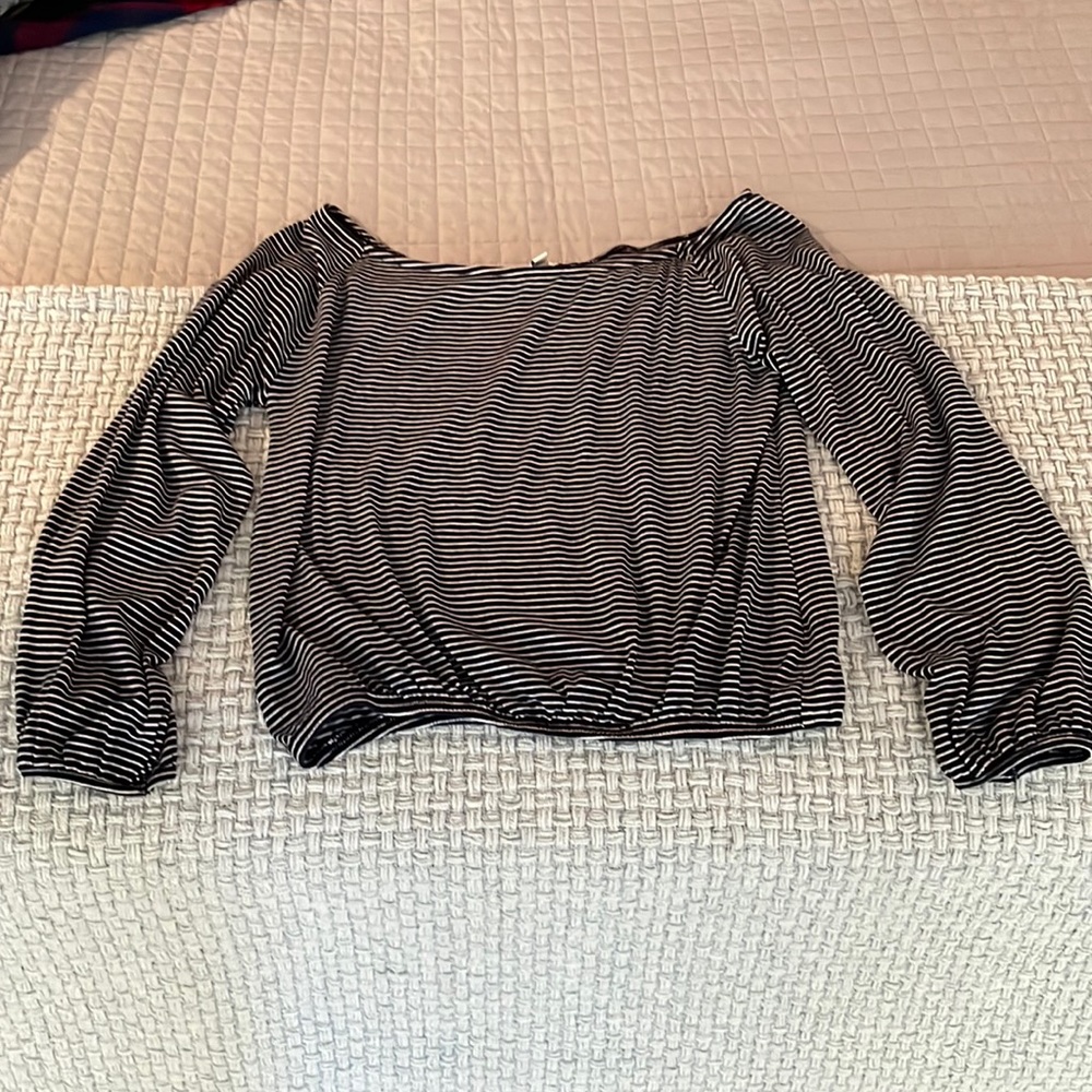 Express small striped top